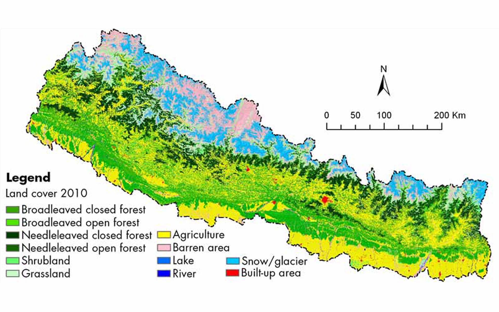 Nepal Climate Map